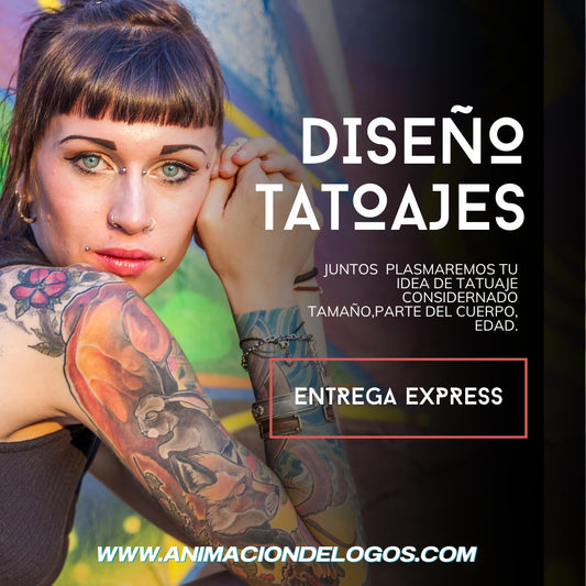 Diseño de tatuaje súper artístico en cualquier estilo.